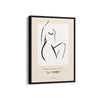 Female Silhouette line art Boho Modern Wall Art
