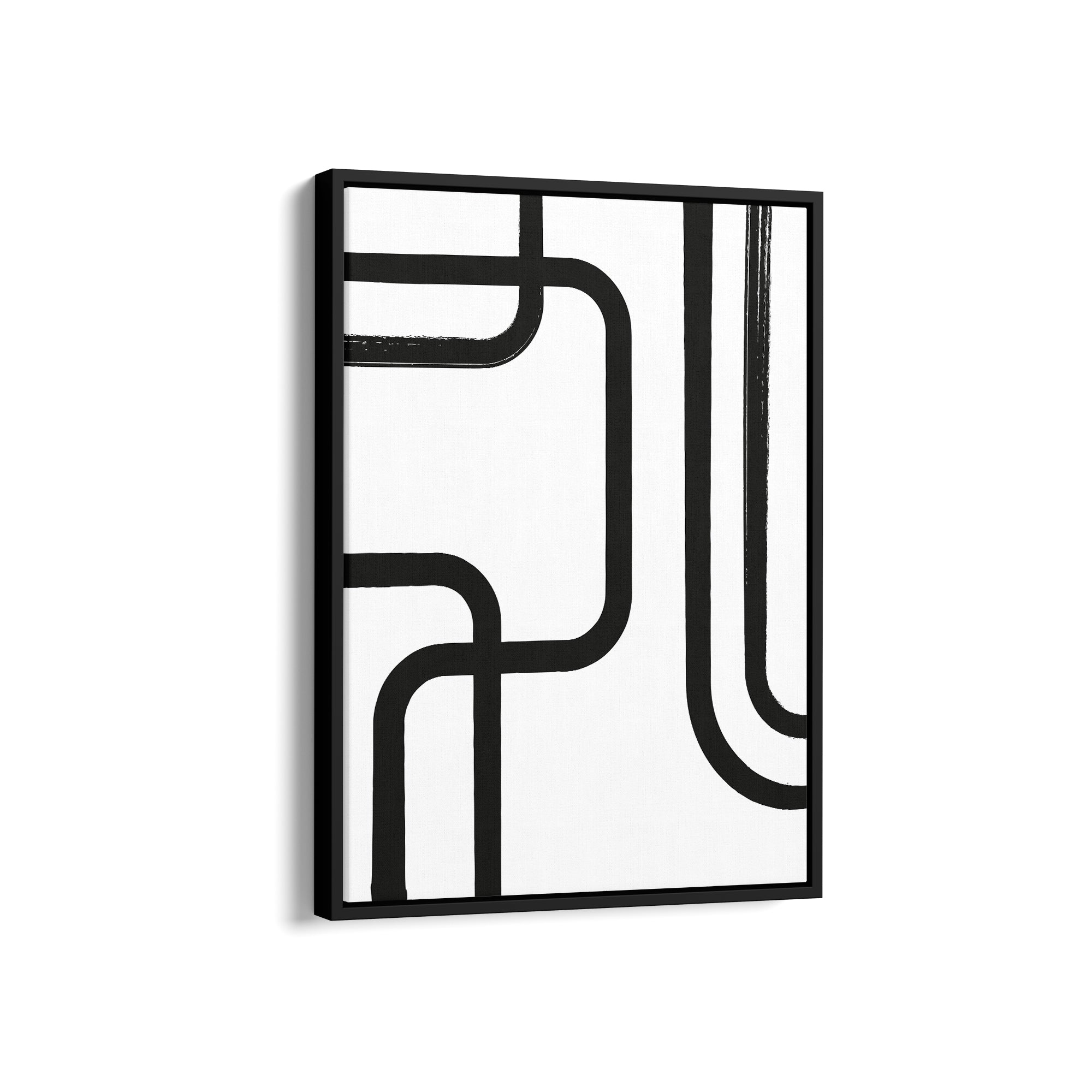 Abstract Black & White Boho Modern Wall Art