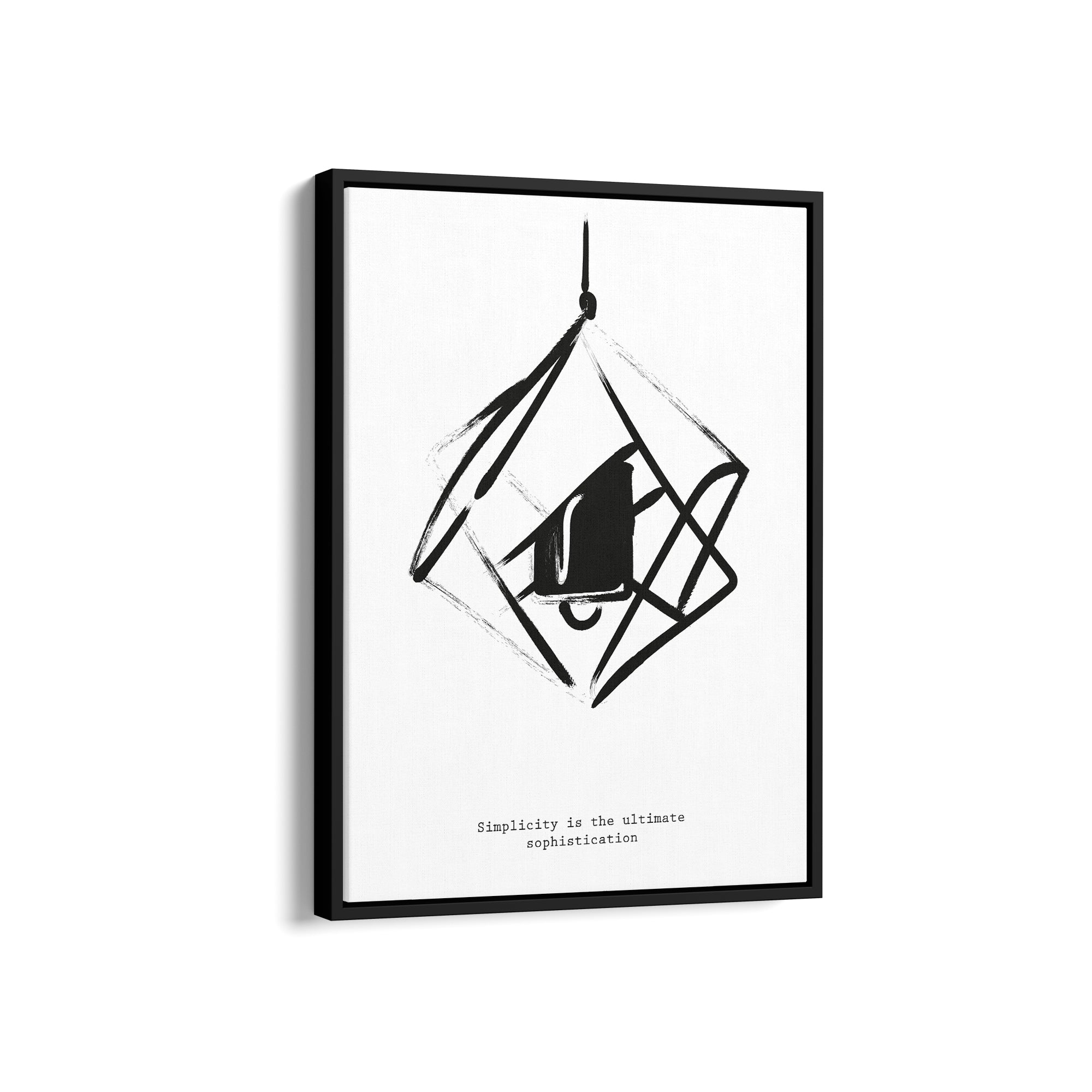 Simplicity is the ultimate sophistication Boho Modern Wall Art
