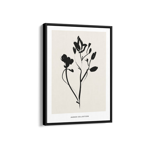 Dark Flower Boho Modern Wall Art