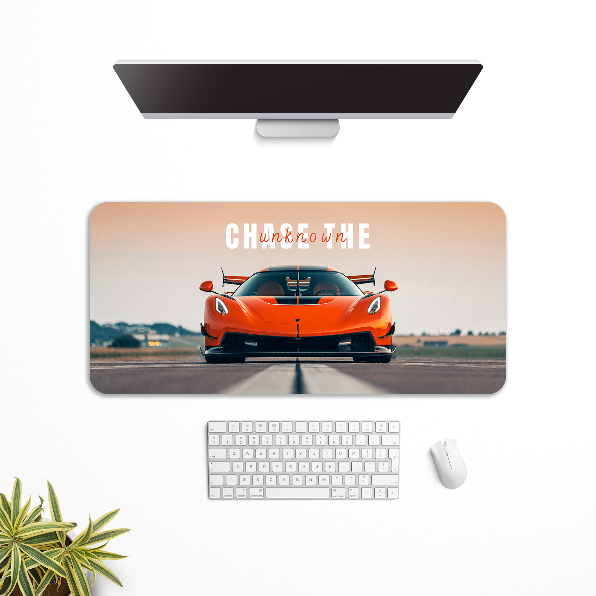 Chase the unknown - Koenigsegg Jesko Desk Mat | Desk Pad | Mouse Pad