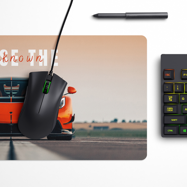 Chase the unknown - Koenigsegg Jesko Desk Mat | Desk Pad | Mouse Pad