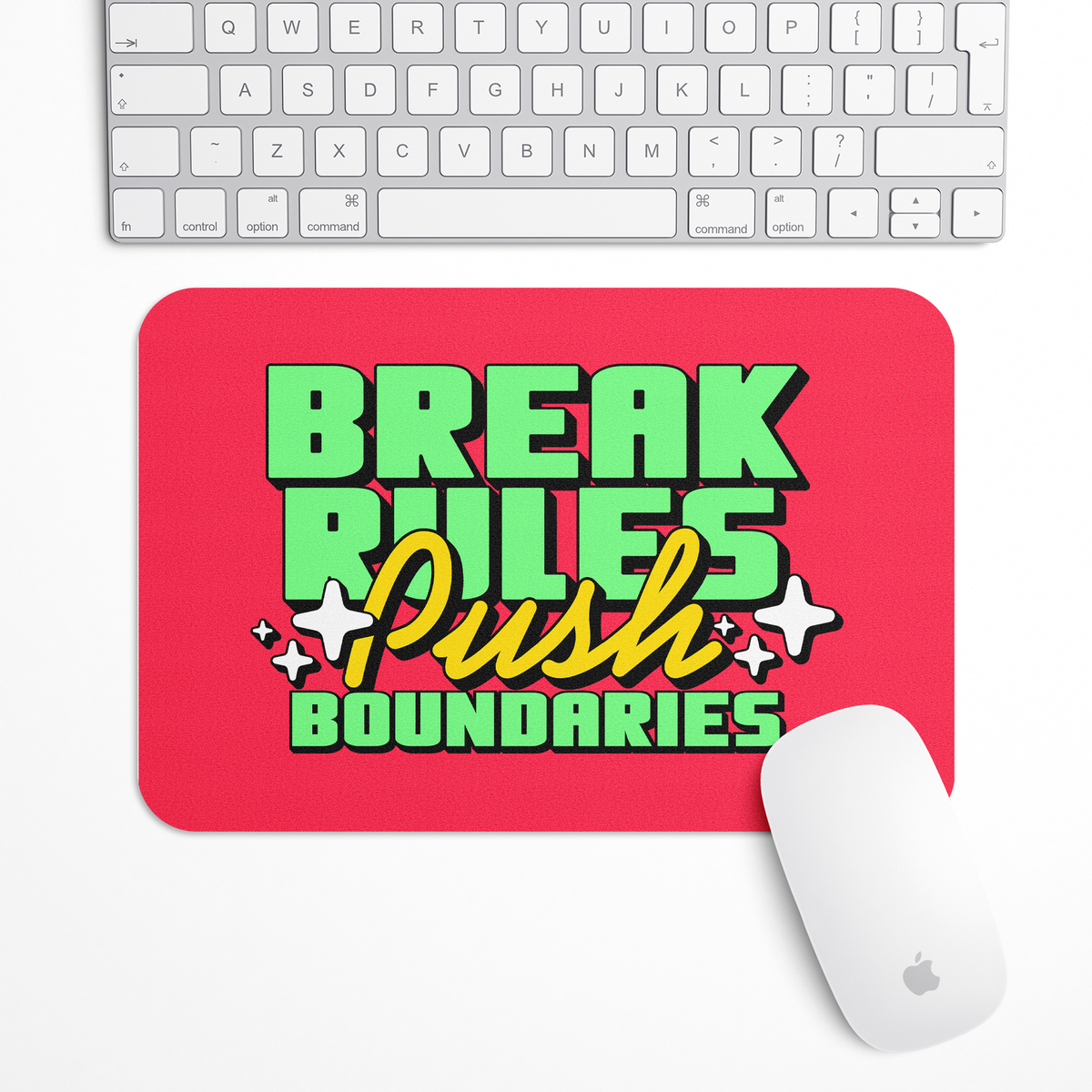Break rules push boundaries Gaming Mouse Pad