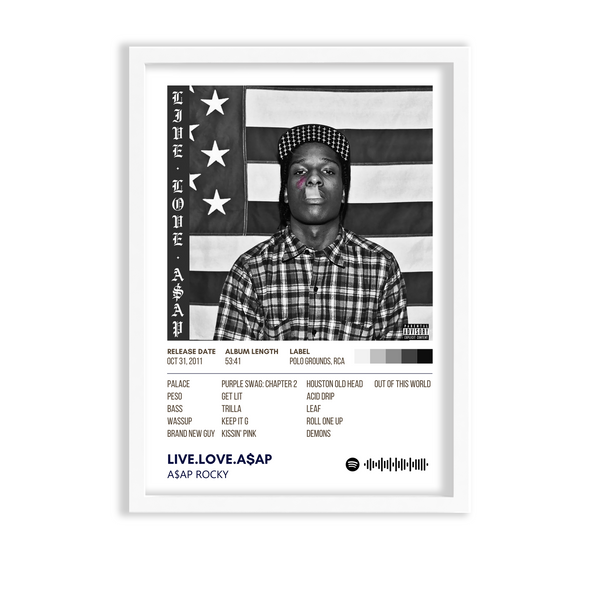 LIVE.LOVE.A$AP by A$AP Rocky Album Poster
