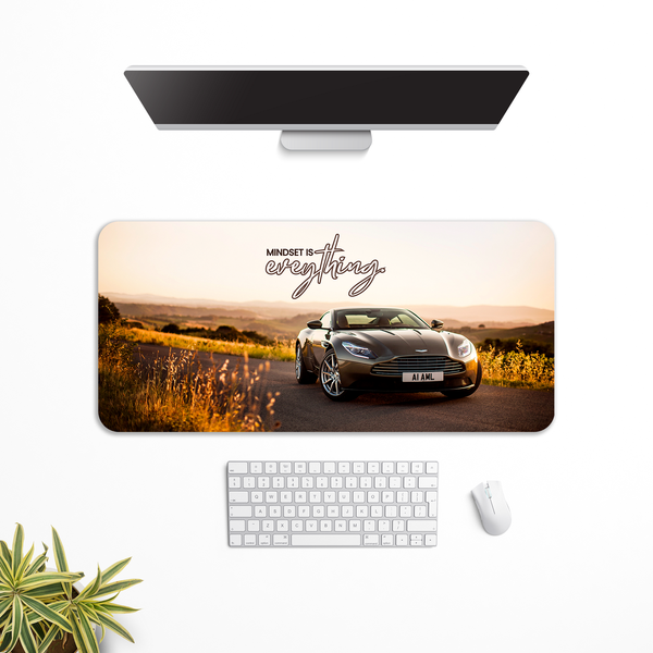 Mindset is everything - Aston Martin DB11 Desk Mat | Desk Pad | Mouse Pad