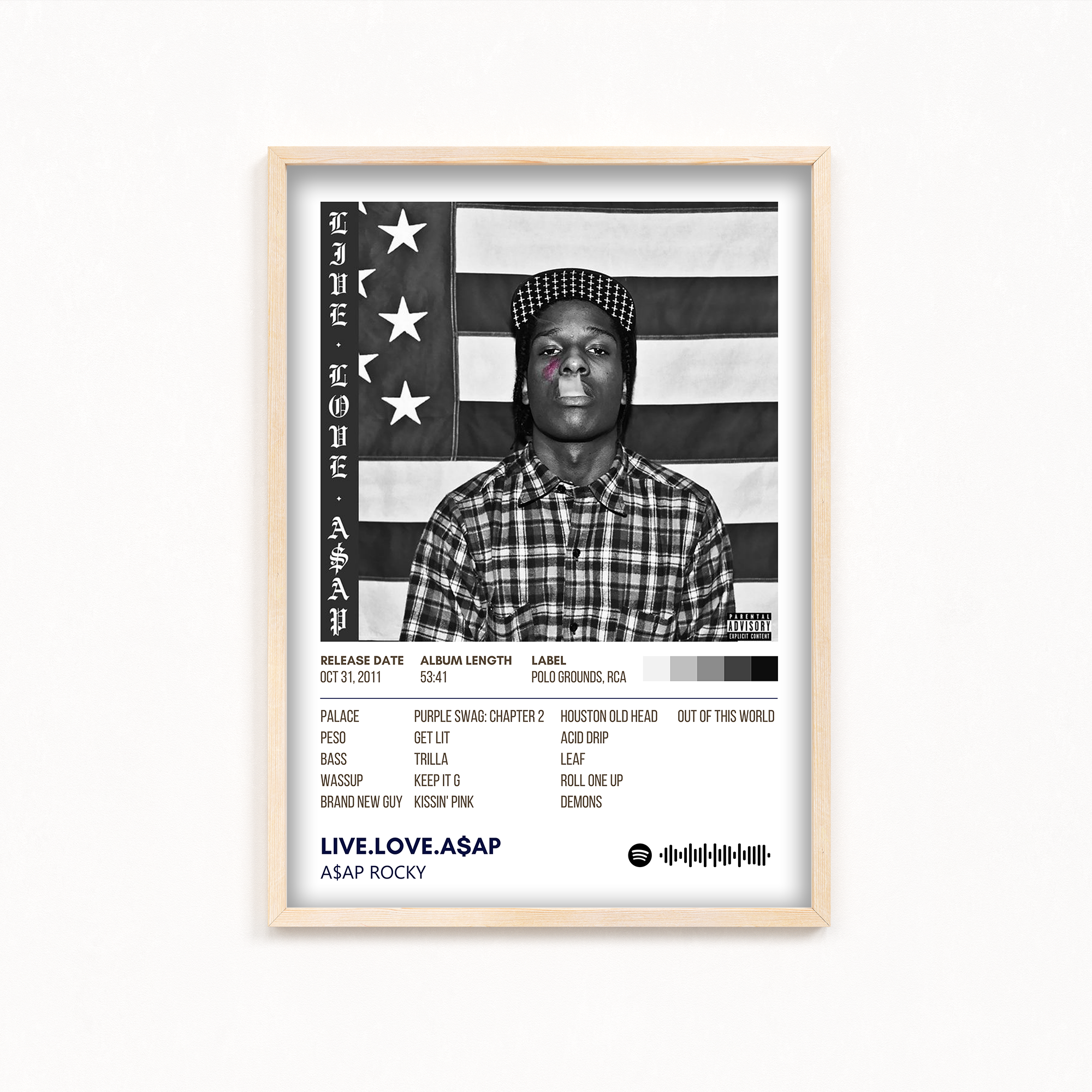 LIVE.LOVE.A$AP by A$AP Rocky Album Poster