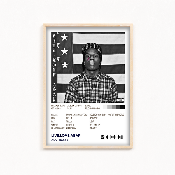 LIVE.LOVE.A$AP by A$AP Rocky Album Poster