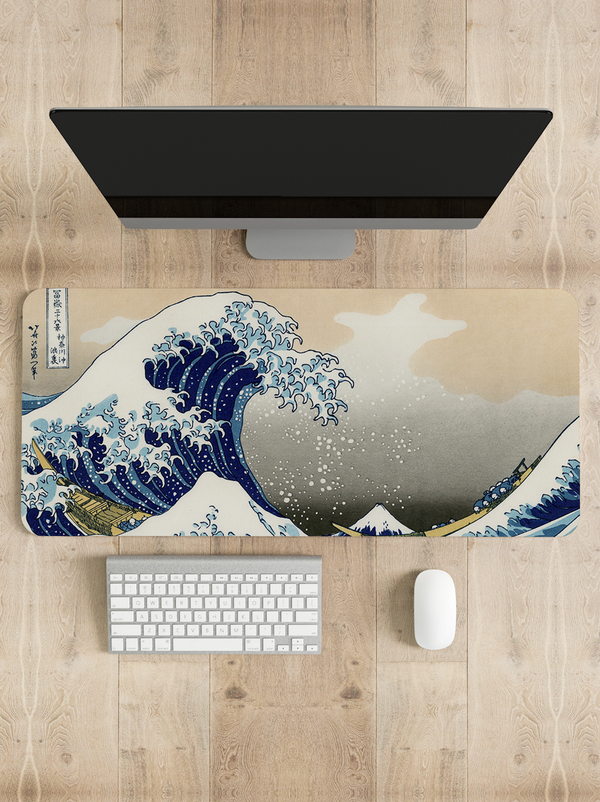 The Great Wave off Kanagawa Desk Mat | Desk Pad | Mouse Pad