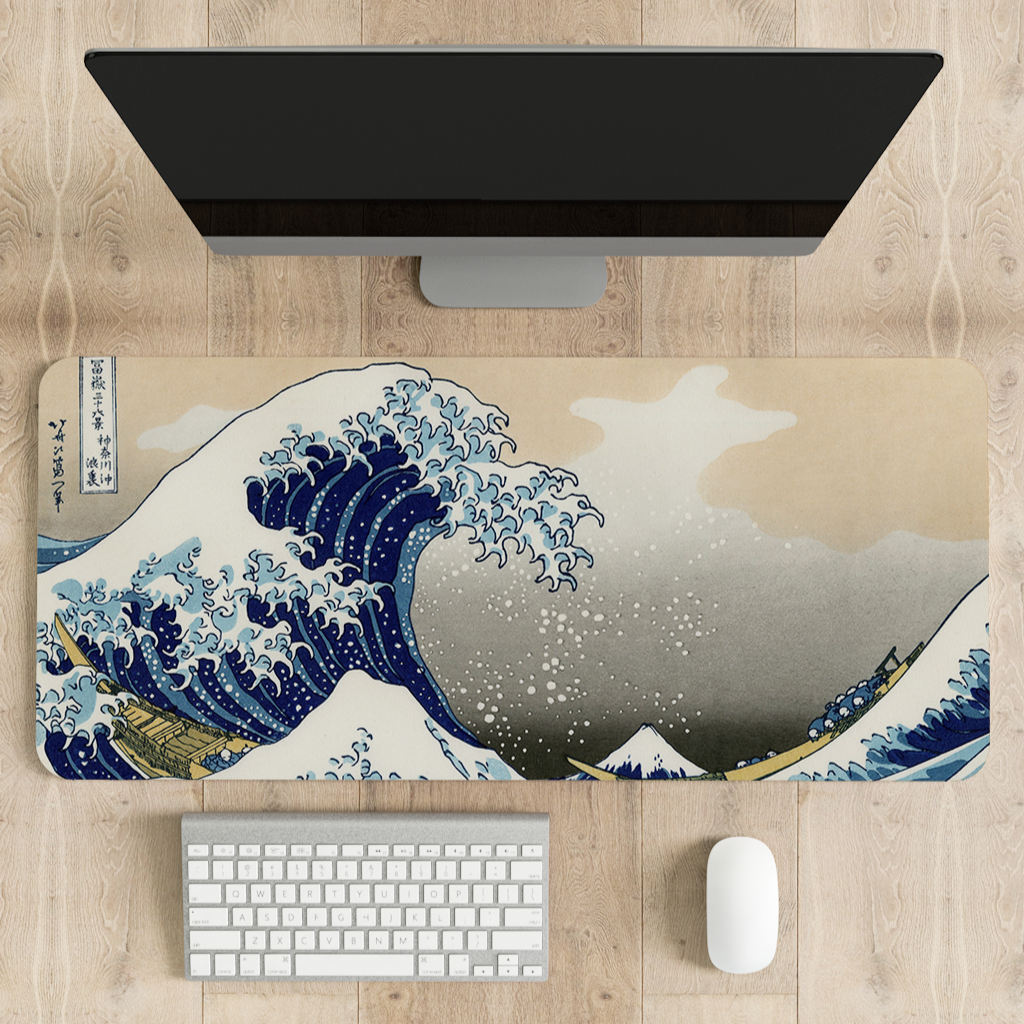 The Great Wave off Kanagawa Desk Mat | Desk Pad | Mouse Pad