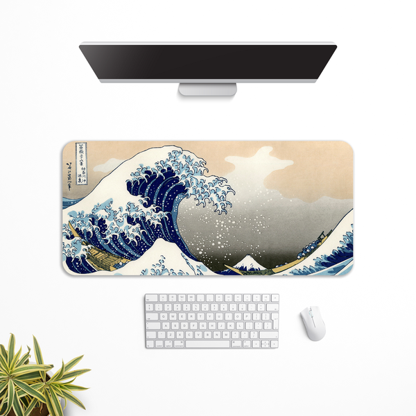 The Great Wave off Kanagawa Desk Mat | Desk Pad | Mouse Pad