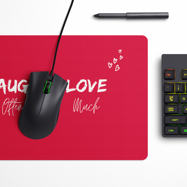 Live laugh love Desk Mat | Desk Pad | Mouse Pad