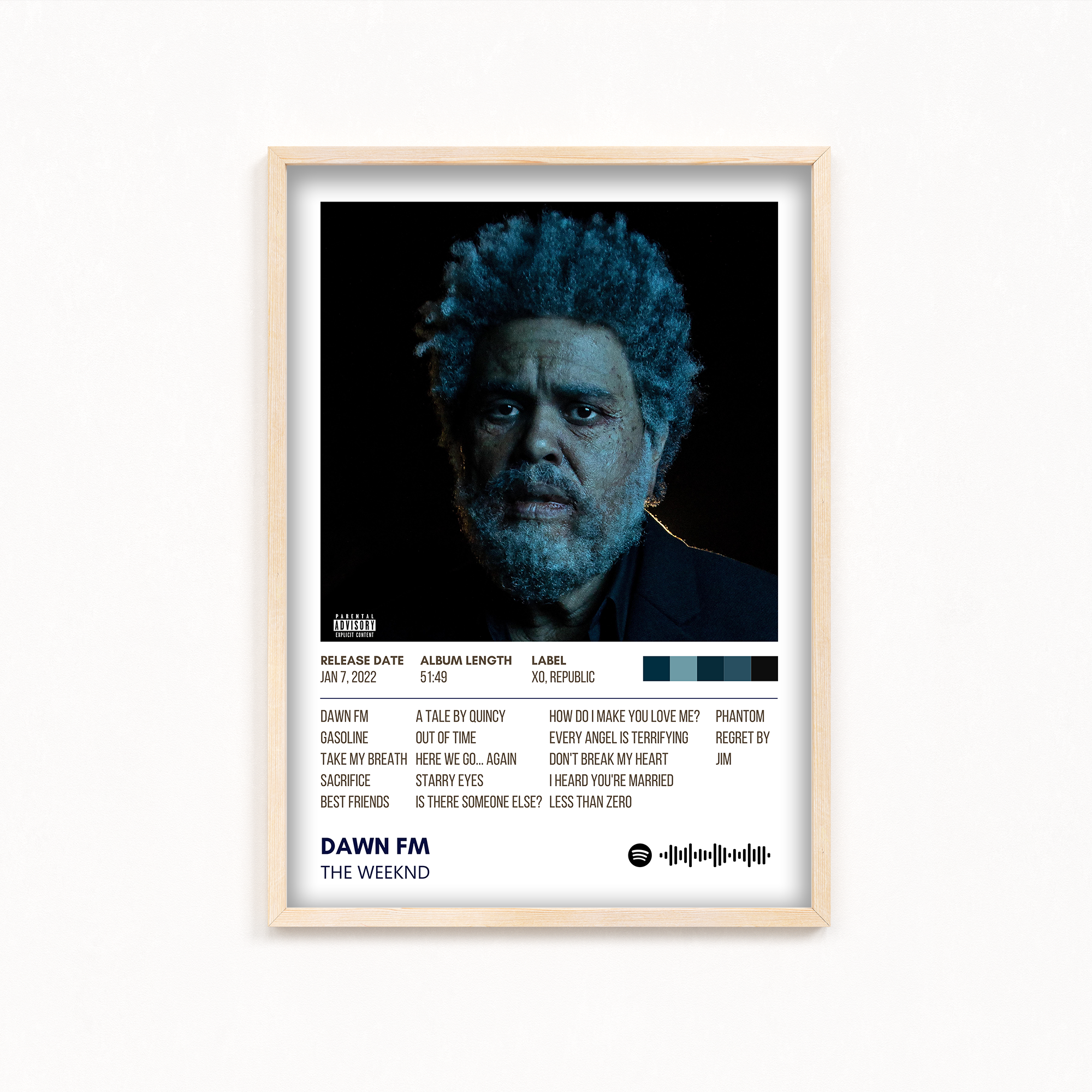 Dawn FM by the Weeknd Poster