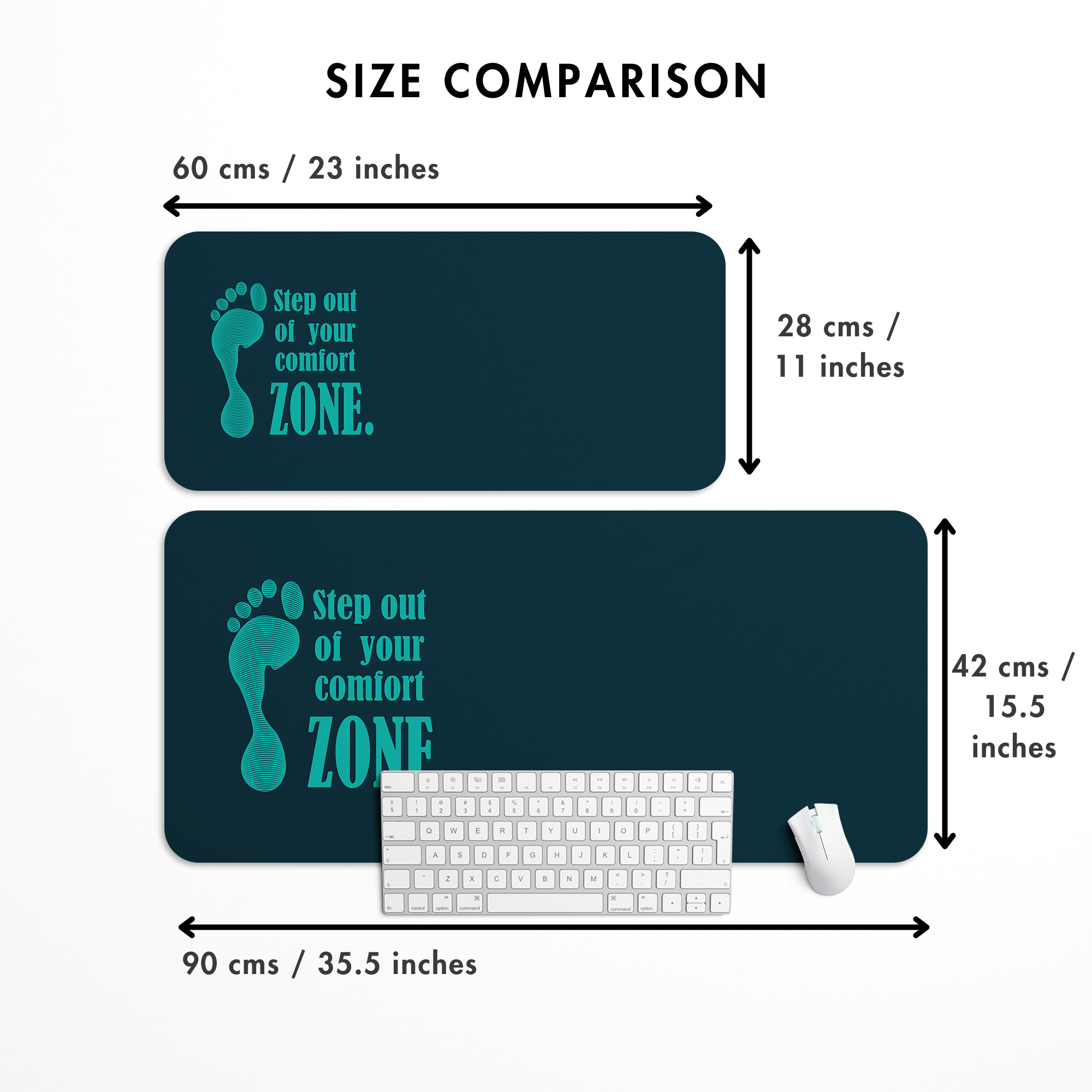 Step out of your comfort zone Desk Mat | Desk Pad | Mouse Pad
