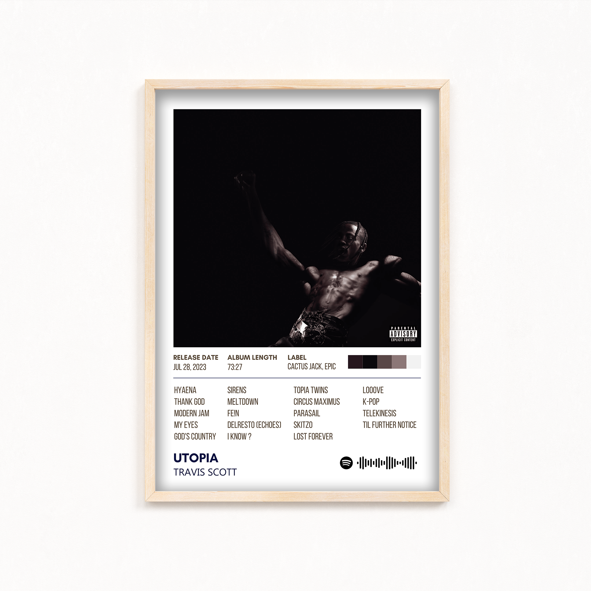 Utopia by Travis Scott Album Poster