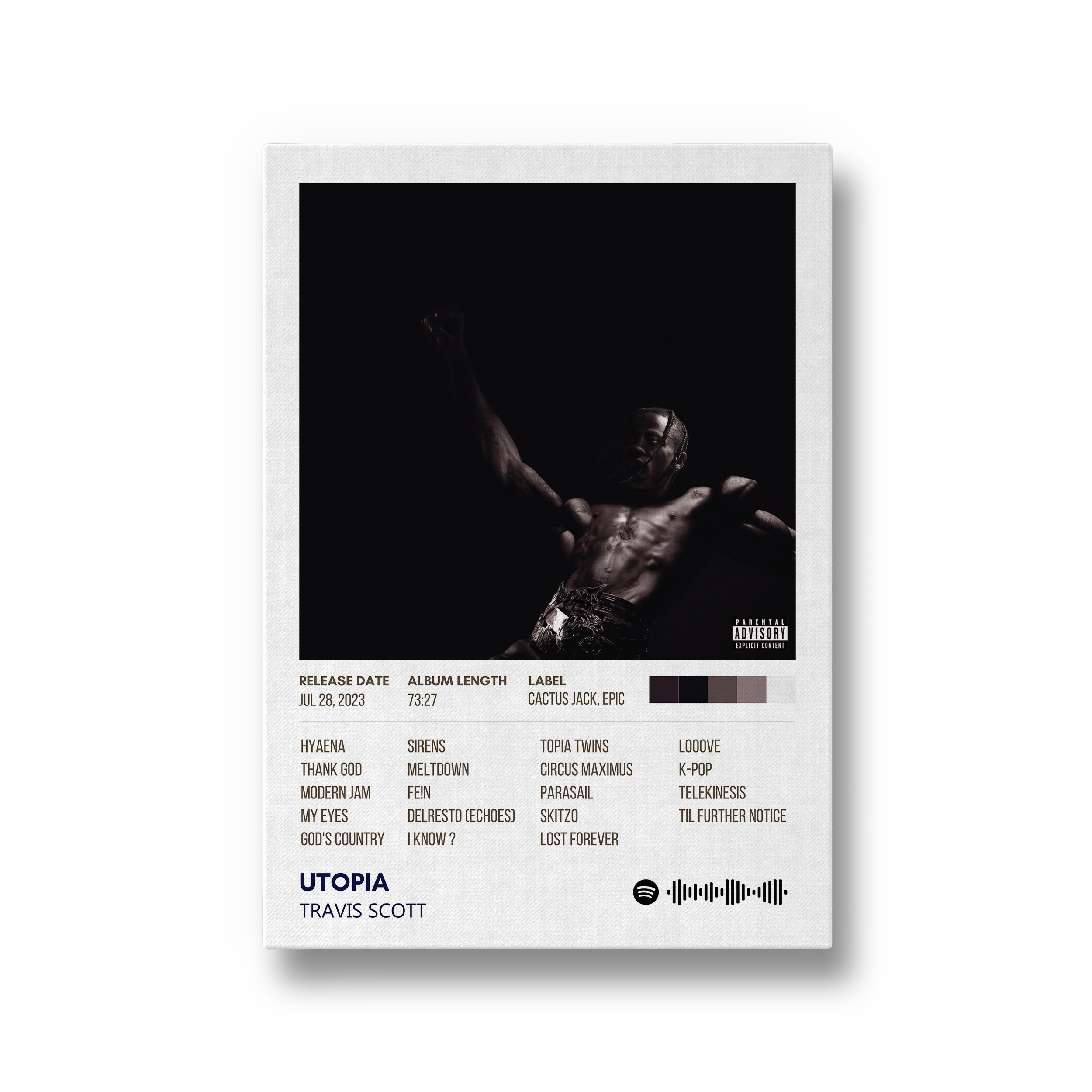 Utopia by Travis Scott Album Poster