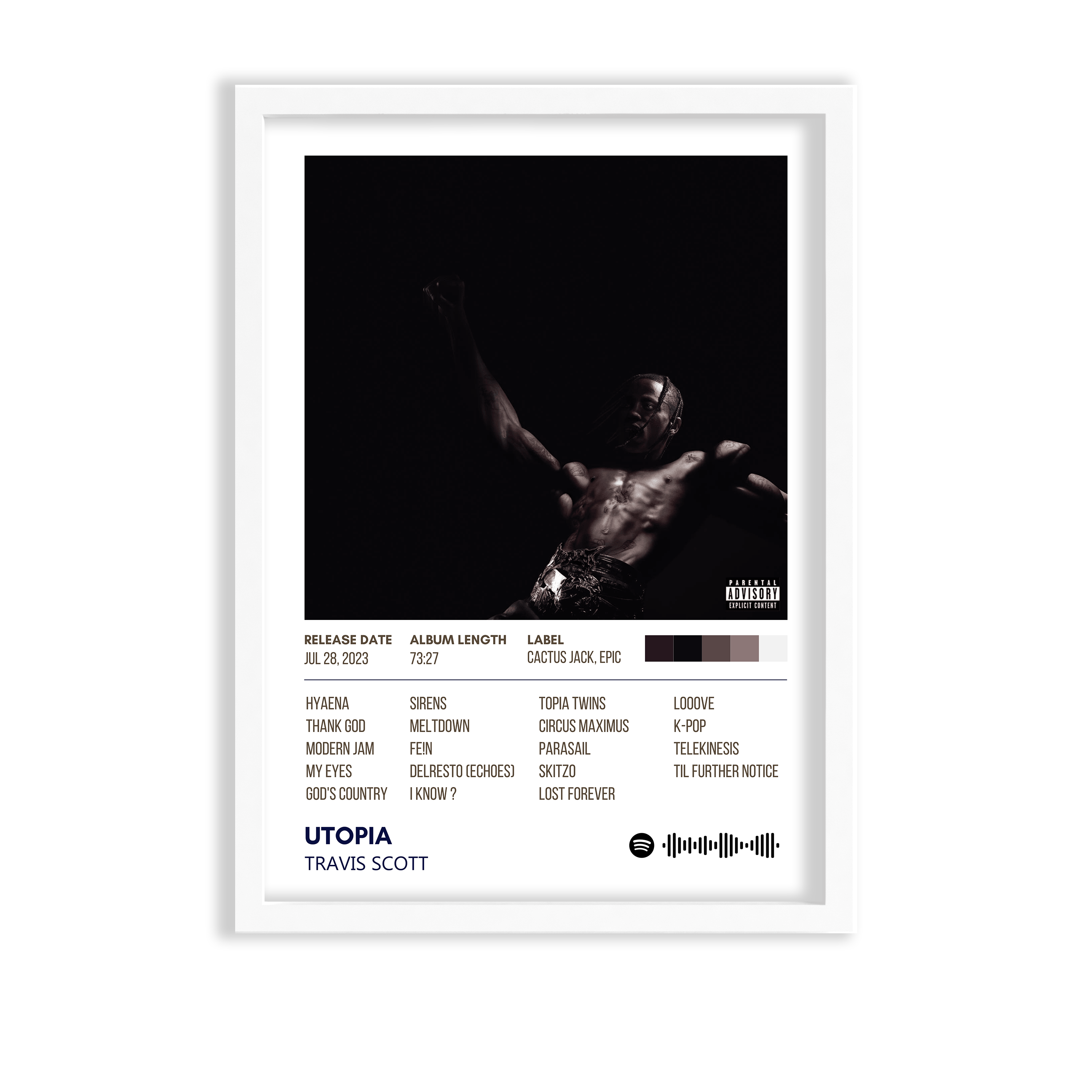 Utopia by Travis Scott Album Poster