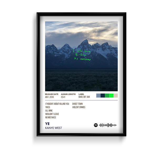 Ye by Kanye West Poster