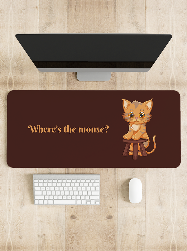 Where's the mouse Computer Desk Mat | Desk Pad | Mouse Pad