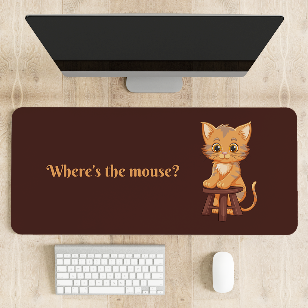 Where's the mouse Computer Desk Mat | Desk Pad | Mouse Pad