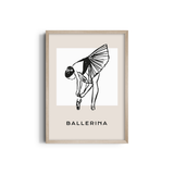 Ballerina Dancing Wall Art
