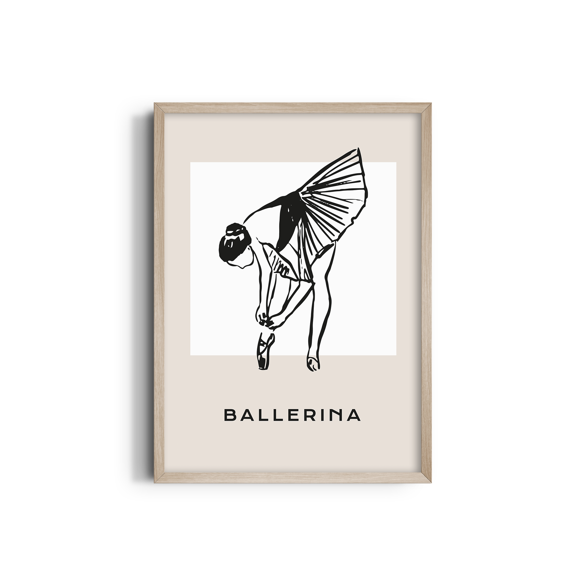 Ballerina Dancing Wall Art