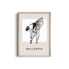 Ballerina Dancing Wall Art