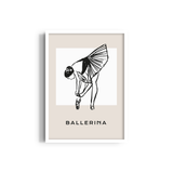 Ballerina Dancing Wall Art