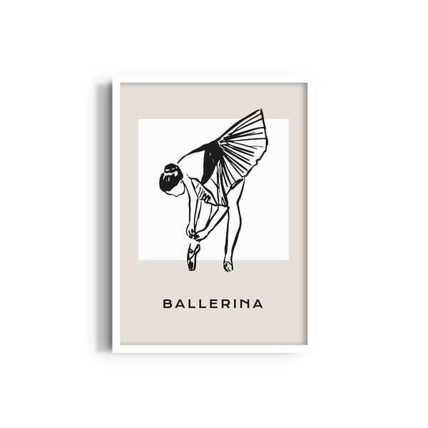 Ballerina Dancing Wall Art