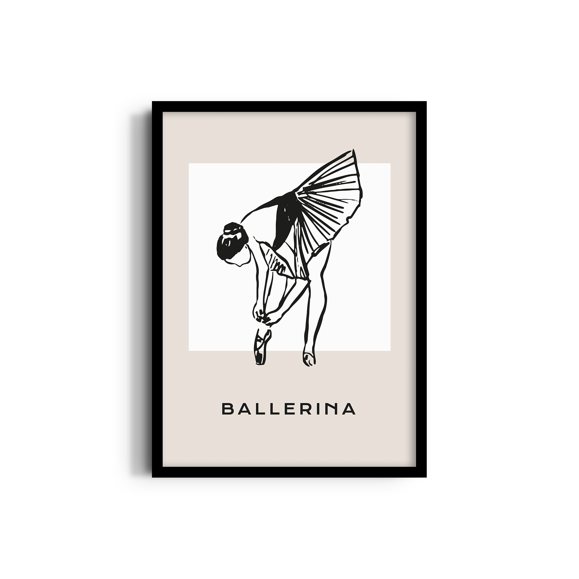 Ballerina Dancing Wall Art