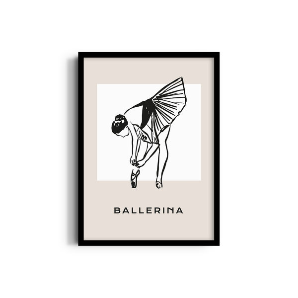 Ballerina Dancing Wall Art