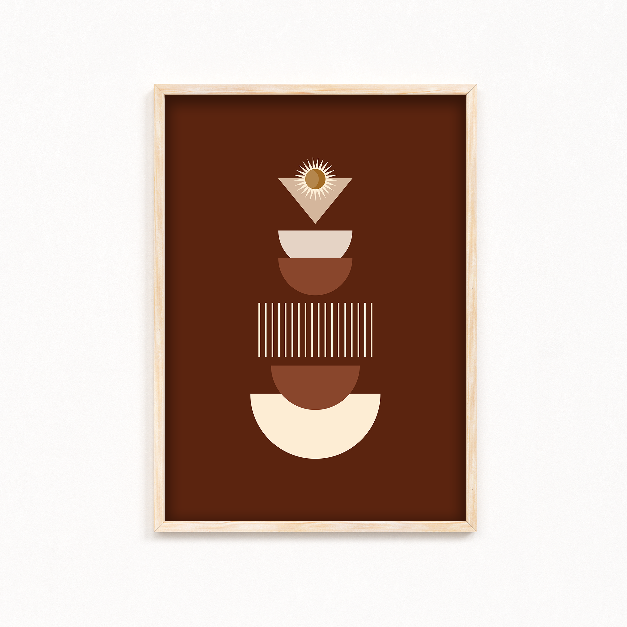 Abstract Vessel Geometric Modern Wall Art