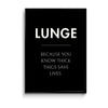 Lunge Definition Poster