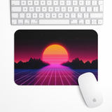 Grid Runner Synthwave Gaming Mouse Pad
