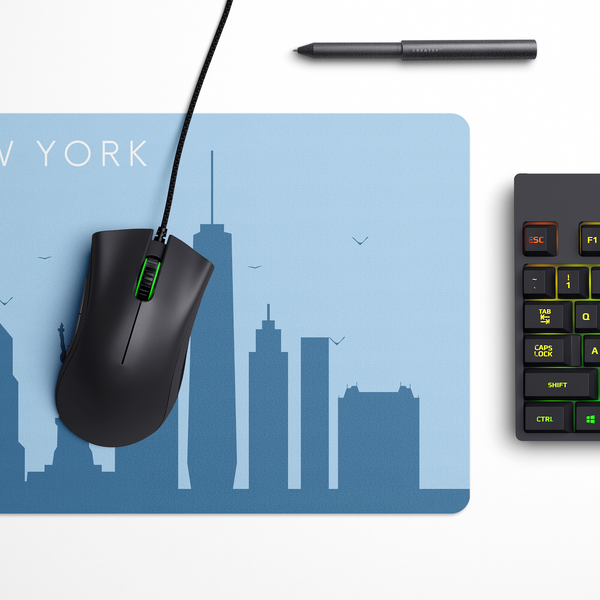 New York Minimal Computer Desk Mat | Desk Pad | Mouse Pad