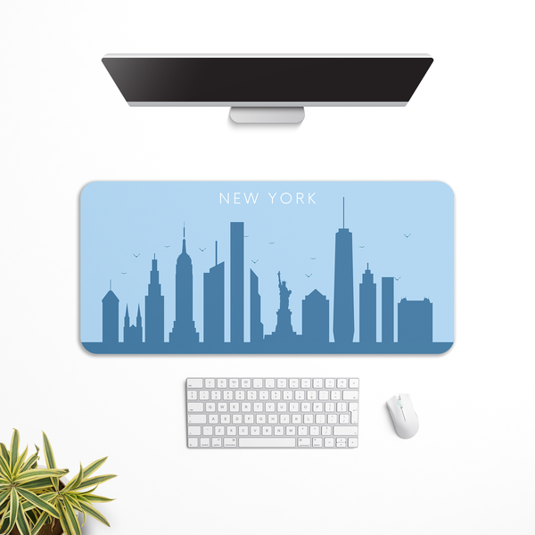 New York Minimal Computer Desk Mat | Desk Pad | Mouse Pad