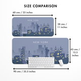 New York Skyline Computer Desk Mat | Desk Pad | Mouse Pad