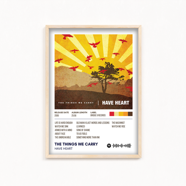The Things We Carry by Have Heart Poster