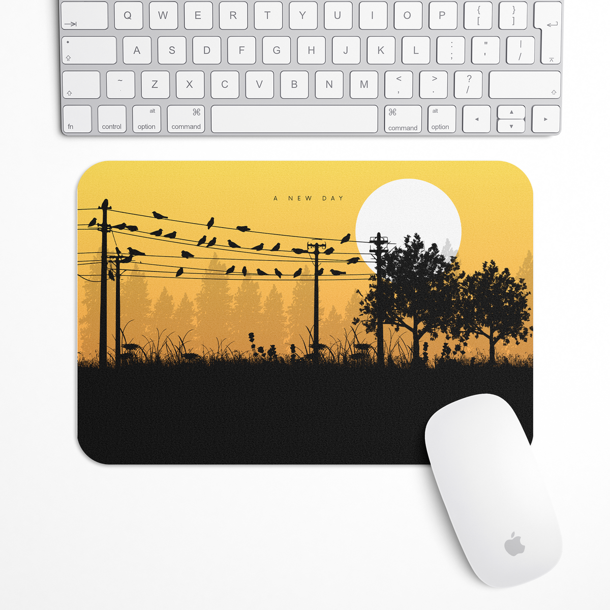 Golden Flock Gaming Mouse Pad