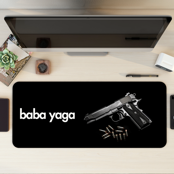 Baba Yaga Computer Desk Mat | Desk Pad | Mouse Pad
