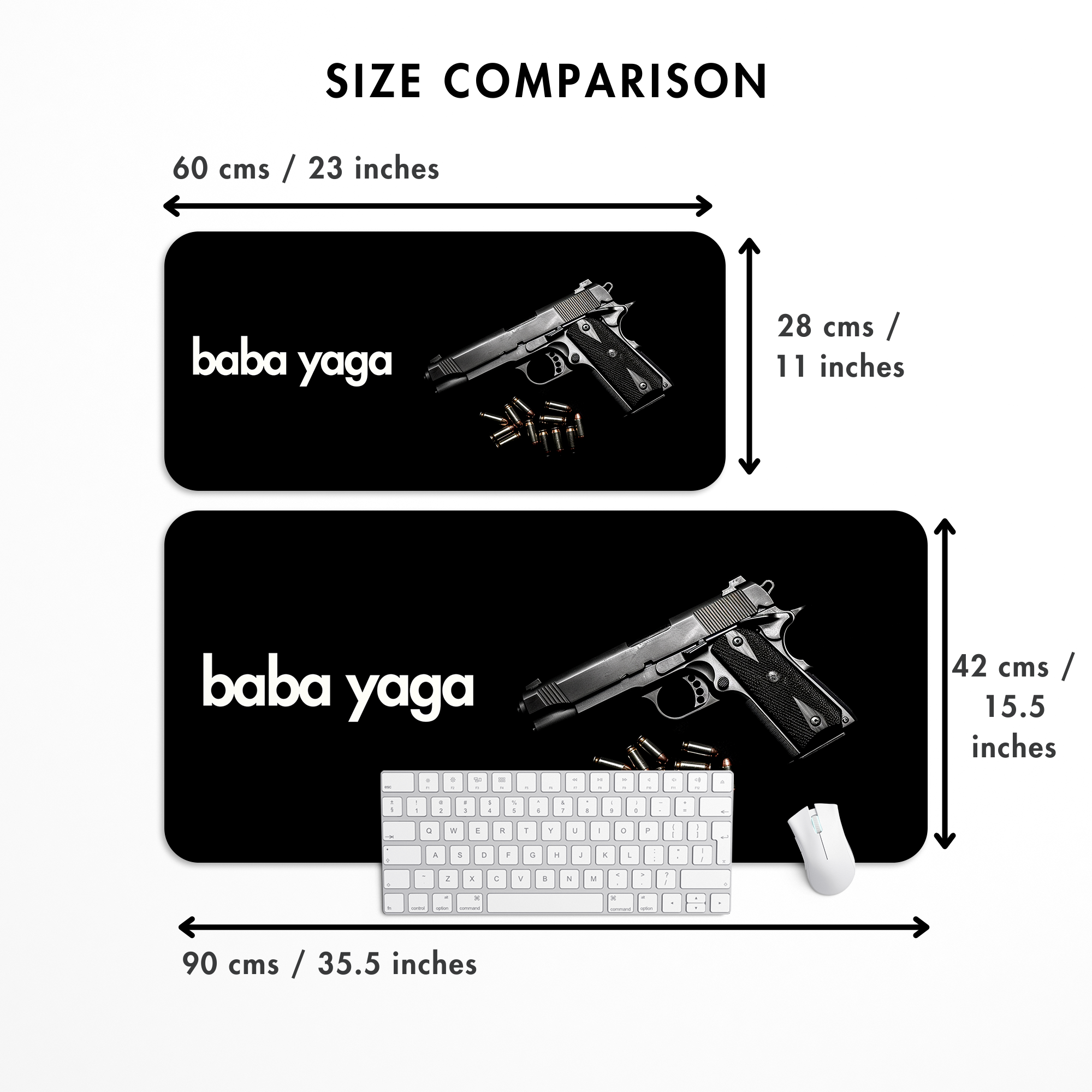 Baba Yaga Computer Desk Mat | Desk Pad | Mouse Pad
