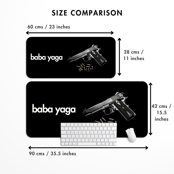 Baba Yaga Computer Desk Mat | Desk Pad | Mouse Pad