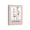 Hollyhock Botanical Modern Wall Art