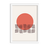 Warped Front Geometric Modern Wall Art