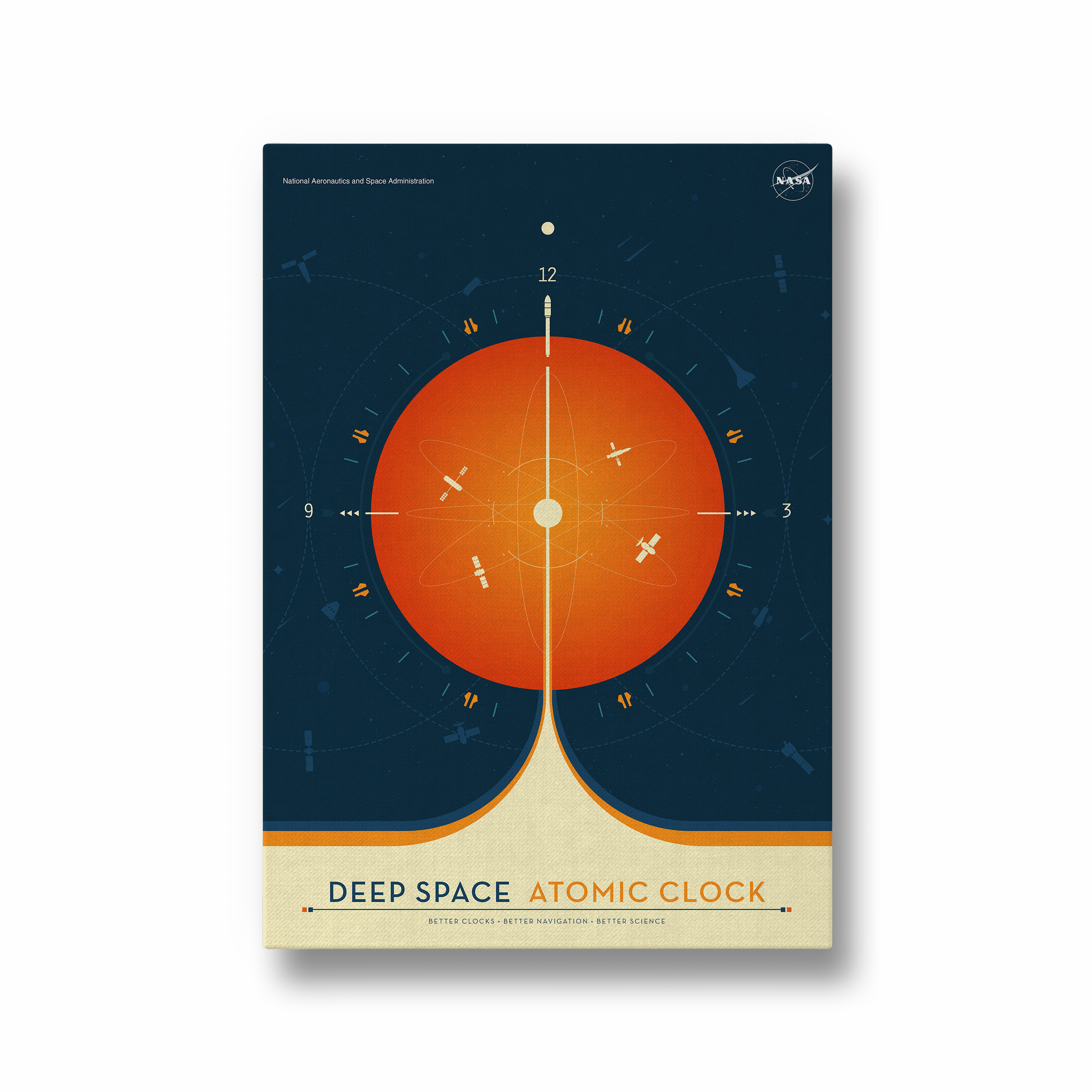 Deep Space Atomic Clock Nasa - Orange