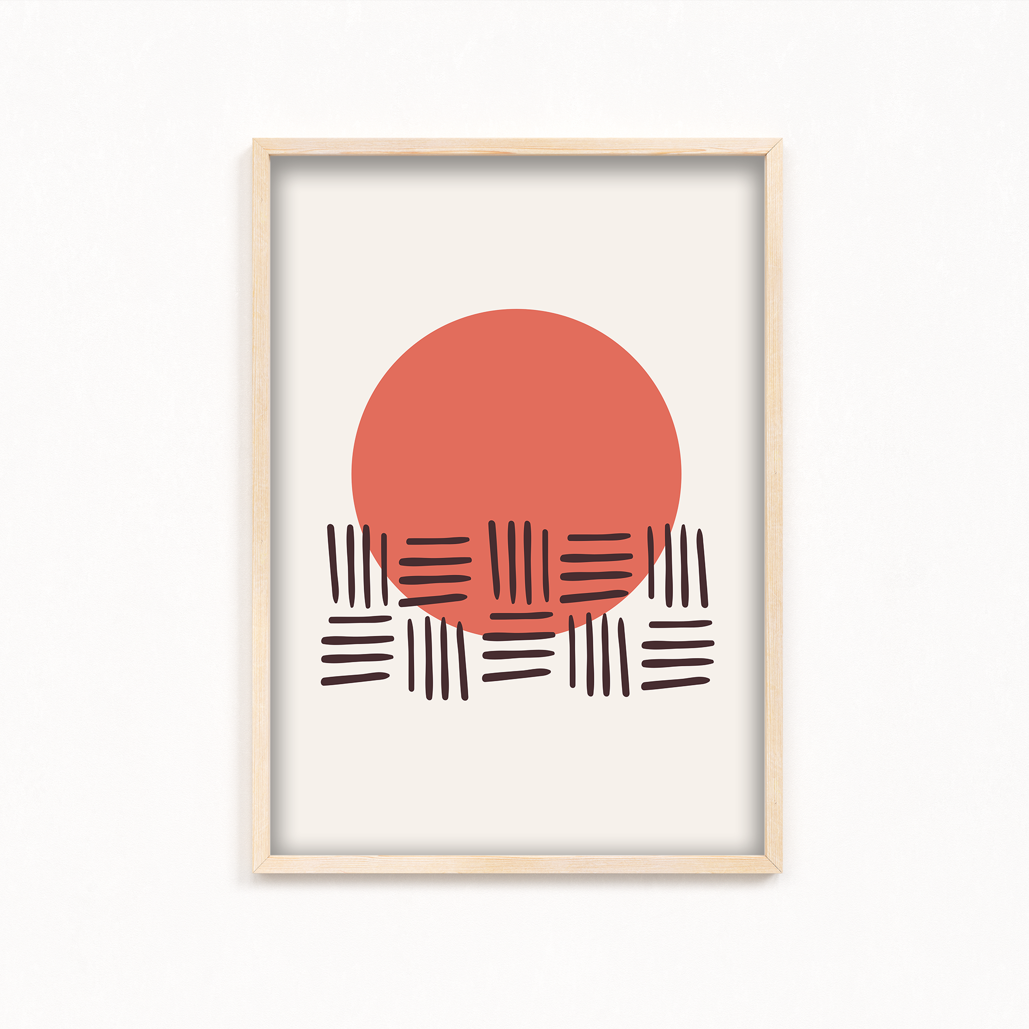 Warped Front Geometric Modern Wall Art