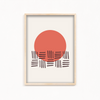Warped Front Geometric Modern Wall Art