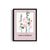 Hollyhock Botanical Modern Wall Art