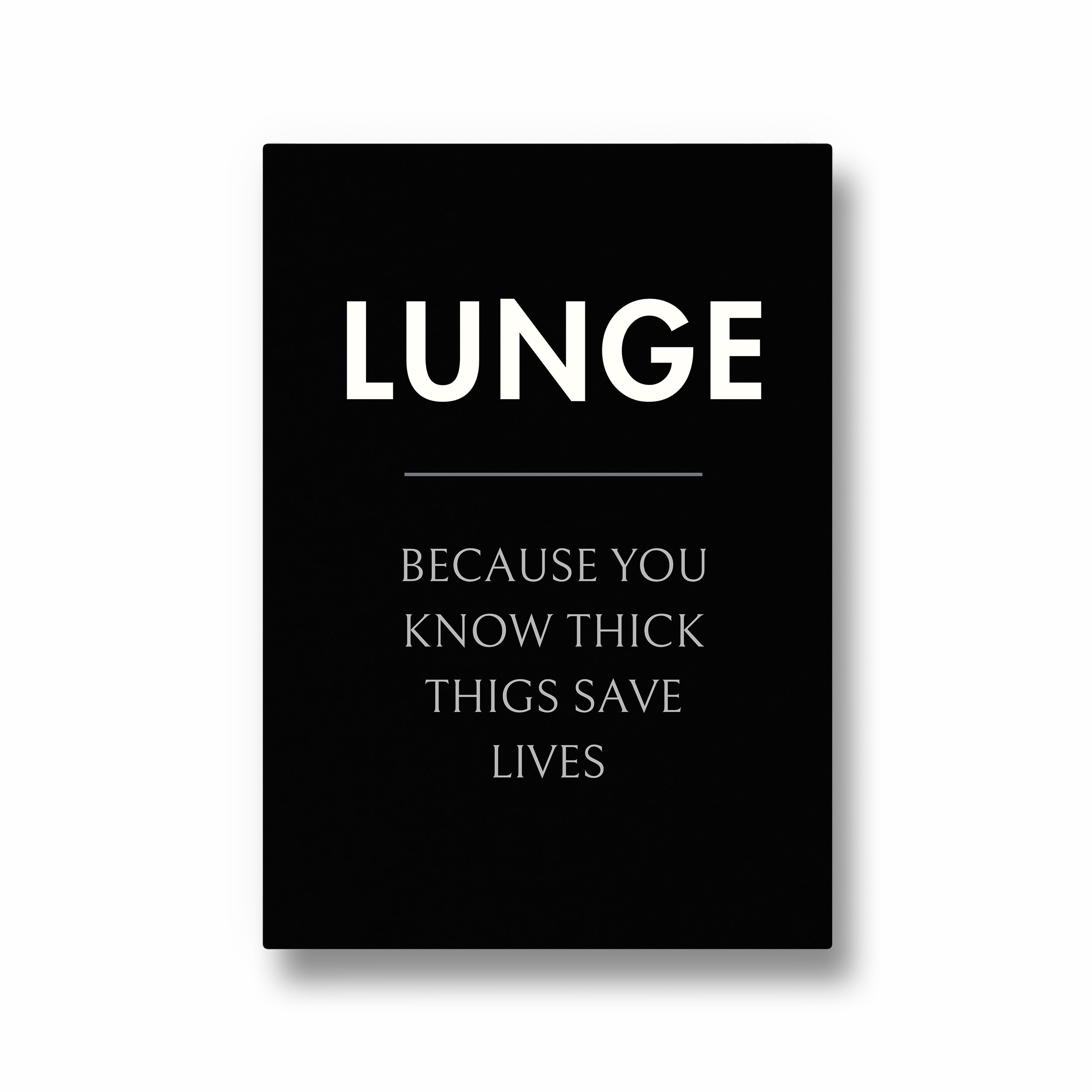 Lunge Definition Poster