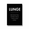 Lunge Definition Poster