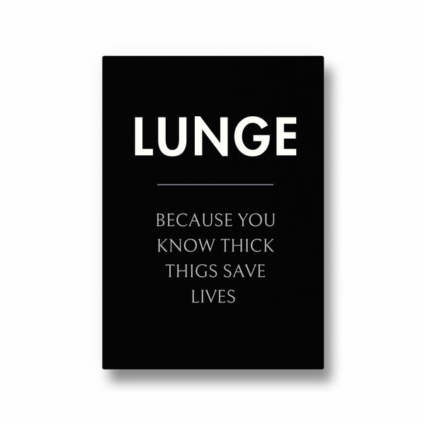 Lunge Definition Poster